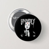 Occult Gothic Dark Satanic Nun Tattoos Unholy Nun Button (Vorne & Hinten)