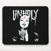 Occult Gothic Dark Satanic Nun Tattoos Unholy Nun Mousepad (Vorne)
