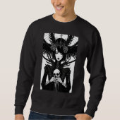 Occult Gothic Dark Satanic Unholy Witchcraft Grung Sweatshirt (Vorderseite)