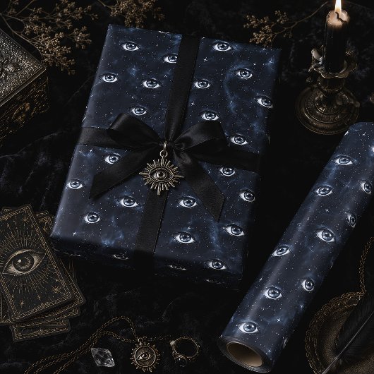 Occult Gothic Mystery Eyes Geschenkpapier