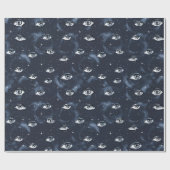 Occult Gothic Mystery Eyes Geschenkpapier (Flach)