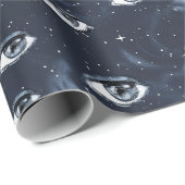 Occult Gothic Mystery Eyes Geschenkpapier (Rolleneckpunkt)