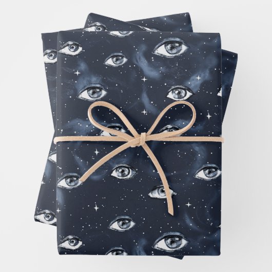 Occult Gothic Mystery Eyes Geschenkpapier Set (Beispiel)