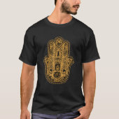 Occult Hamsa Hand Evil Eye Fatima Moon Witchcraft T-Shirt (Vorderseite)