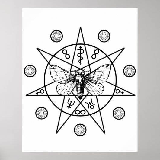 Occult Secrets Black Sigil Poster (Vorne)
