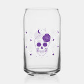 Occult Skull Rose kann Glass Wrap Dosenglas (Rückseite)