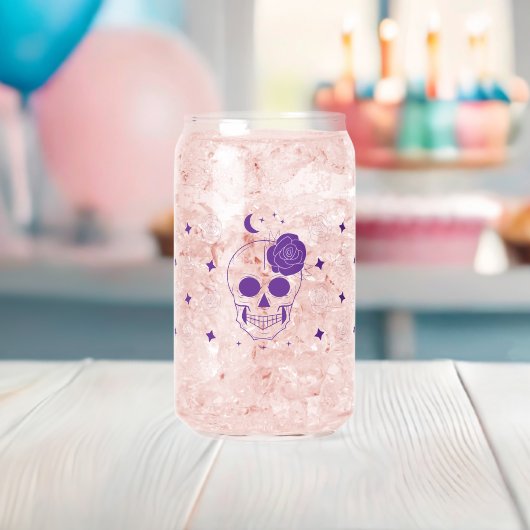 Occult Skull Rose kann Glass Wrap Dosenglas (Insitu (Baby Party))
