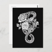 Occult Snake Rose Wicca Goth Witchcraft Postkarte (Vorne/Hinten)