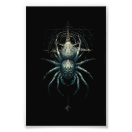 Occult Spider Mystic Geometry Dark Art Fotodruck