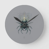 Occult Spider Mystic Geometry Dark Art Runde Wanduhr (Vorderseite)
