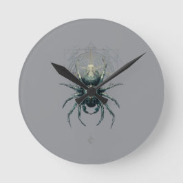 Occult Spider Mystic Geometry Dark Art Runde Wanduhr