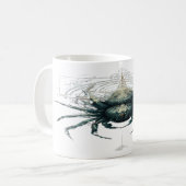 Occult Spider Mystic Geometry Dark Kaffeetasse (Vorderseite Links)