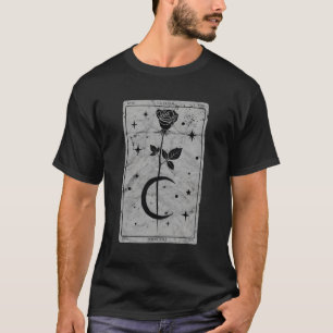 Occult Tarot Karte La Luna Gothic Moon Rose Witchc T-Shirt