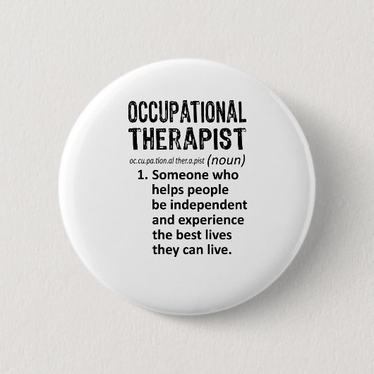 Occupational Therapist Definition Button (Vorderseite)