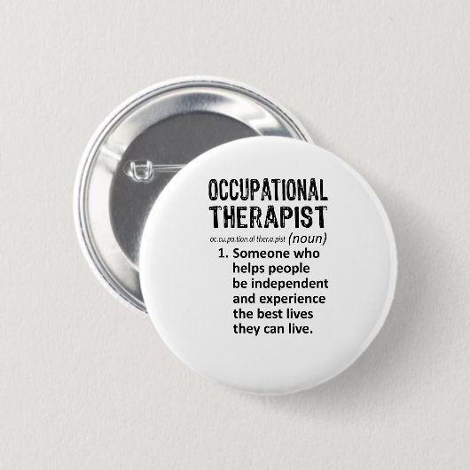 Occupational Therapist Definition Button (Vorne & Hinten)