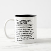 Occupational Therapist Definition Zweifarbige Tasse (Links)