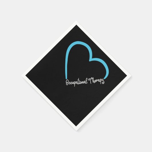Occupational Therapist Occupational Therapy Heart Serviette (Ecke)