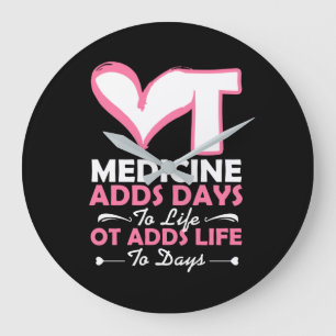 Occupational Therapy Adds Life To Days Große Wanduhr