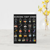 Occupational Therapy Alphabet Ota Funny Teacher Lo Karte (Gelbe Blume)