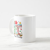 Occupational Therapy Christmas Lights Santa Hat Ot Kaffeetasse (Vorderseite Links)