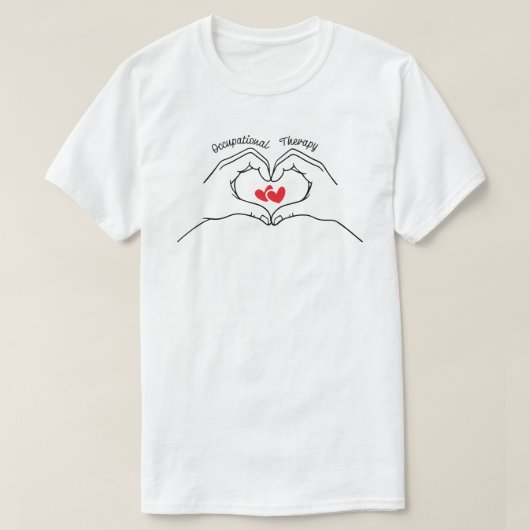 Occupational Therapy Cute Heart T-Shirt (Design vorne)
