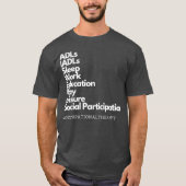 Occupational Therapy Daily Occupations Design T-Shirt (Vorderseite)