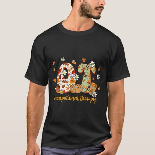 Occupational Therapy Fall Ot Ota Autumn Thanksgivi T-Shirt (Vorderseite)