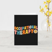 Occupational Therapy Groovy Occupational Therast O Karte (Gelbe Blume)