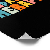 Occupational Therapy Groovy Occupational Therast O Poster (Ecke)