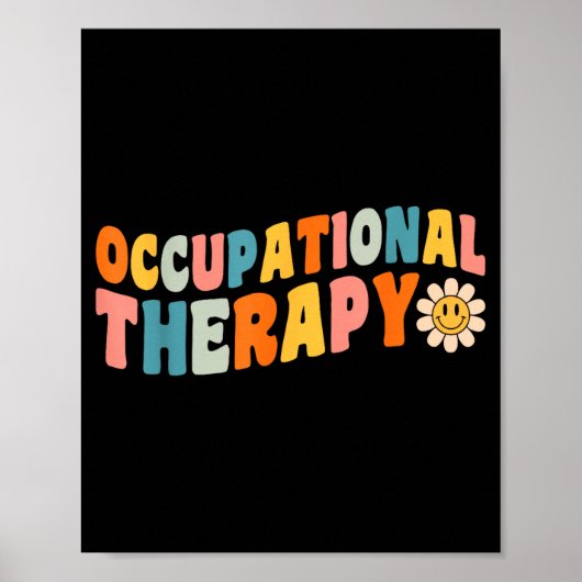 Occupational Therapy Groovy Occupational Therast O Poster (Vorne)