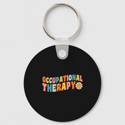 Occupational Therapy Groovy Occupational Therast O Schlüsselanhänger (Vorderseite)