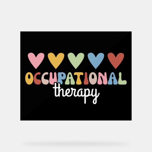 Occupational Therapy OT Professional Acrylschild (Vorderseite)