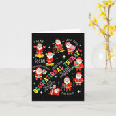 Occupational Therapy Retro Groovy Ot Santa Therast Karte (Gelbe Blume)