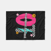 Occupational Therast Retro Checkered Ot Graduation Fleecedecke (Vorderseite (Horizontal))