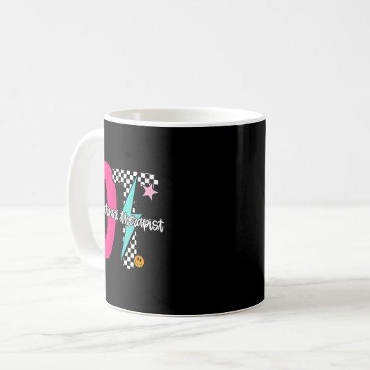 Occupational Therast Retro Checkered Ot Graduation Kaffeetasse (Vorderseite Links)