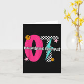 Occupational Therast Retro Checkered Ot Graduation Karte (Gelbe Blume)