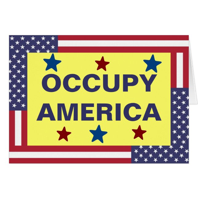 OCCUPY AMERICA (Vorderseite (Horizontal))