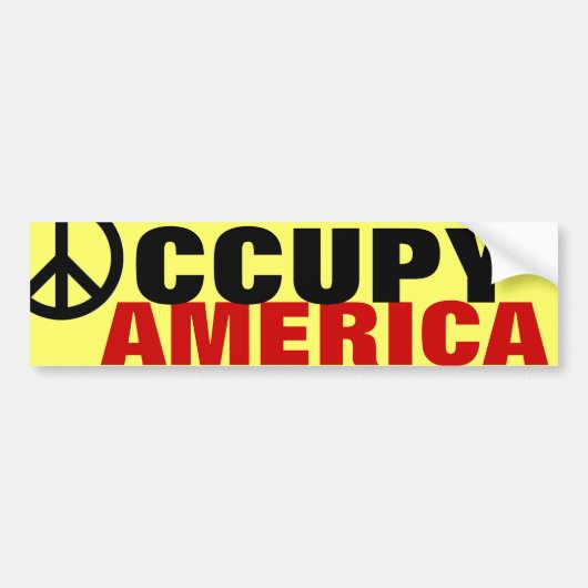 OCCUPY AMERICA AUTOAUFKLEBER (Vorne)