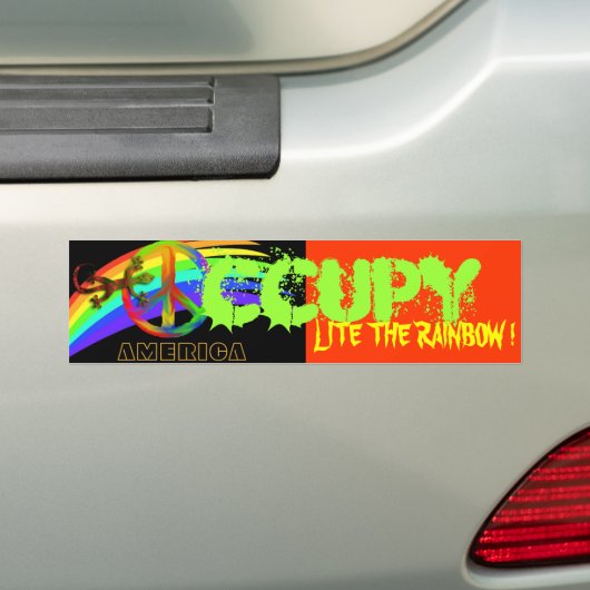 OCCUPY AMERICA LITE DIE RAINBOUR ! AUTOAUFKLEBER (Auf Auto)