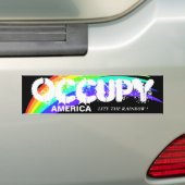 OCCUPY AMERICA LITE DIE RAINBOUR ! AUTOAUFKLEBER (Auf Auto)