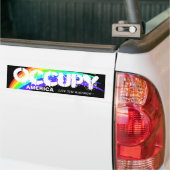OCCUPY AMERICA LITE DIE RAINBOUR ! AUTOAUFKLEBER (Auf Lkw)