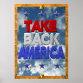 Occupy America Protestzeichen Poster (Vorne)