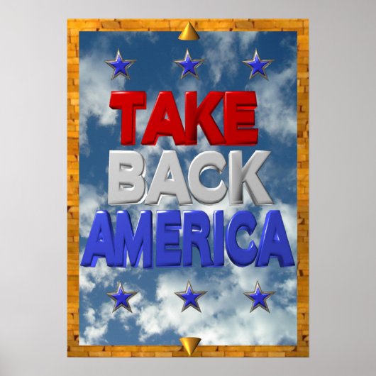 Occupy America Protestzeichen Poster (Vorne)