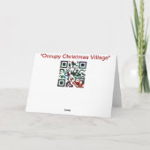 Occupy Christmas Village Feiertagskarte (Rückseite)