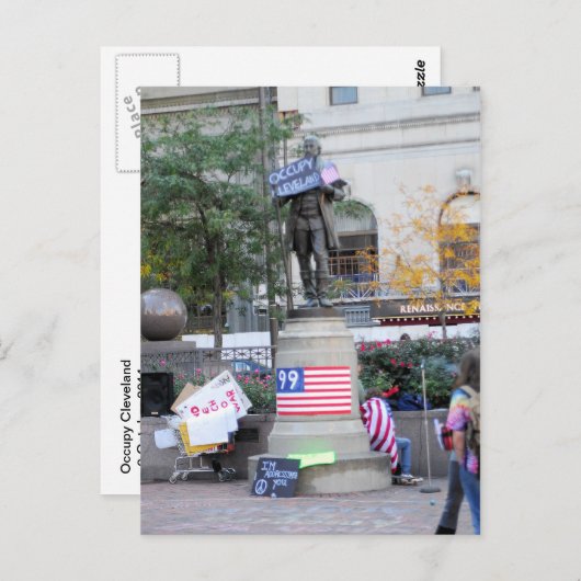 Occupy Cleveland Postcard Postkarte (Vorne/Hinten)