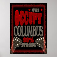 Occupy Columbus OWS Protest 99 Prozent stark