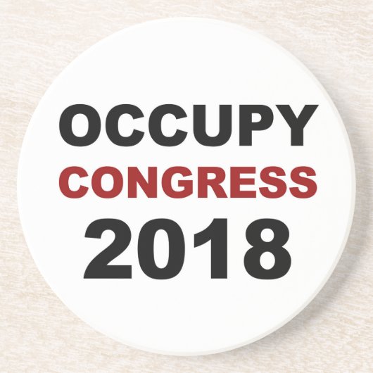 Occupy Congress 2018 Getränkeuntersetzer (Vorne)