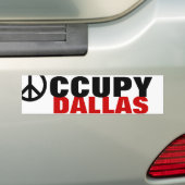 OCCUPY DALLAS AUTOAUFKLEBER (Auf Auto)