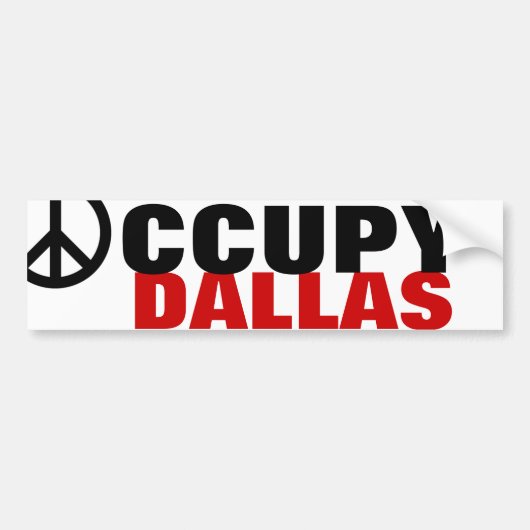 OCCUPY DALLAS AUTOAUFKLEBER (Vorne)