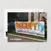 Occupy LA Postcard! Postkarte (Vorne/Hinten)